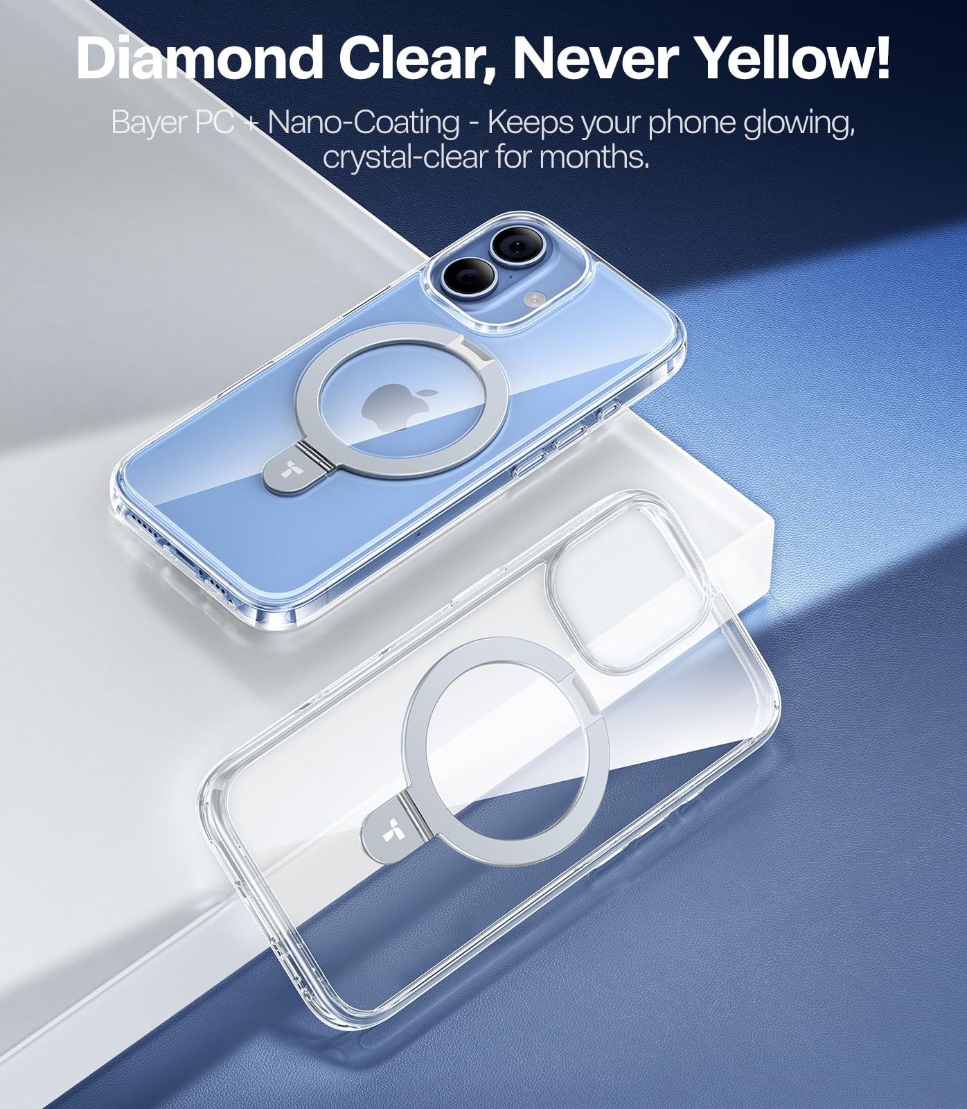 TORRAS iphone17 ケース Amazon.com: TORRAS for iPhone 17 Case Clear Magnetic Stand, Fit