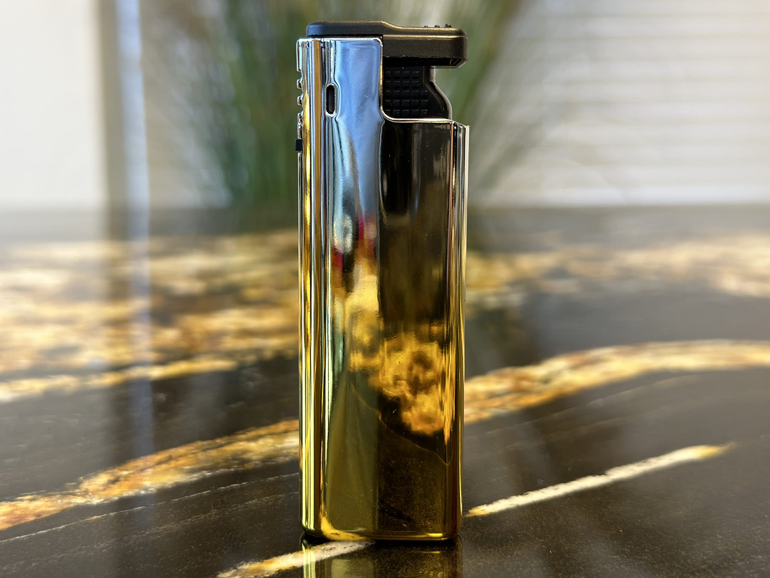 Limited Edition - Deep Laser Engraved Personalised Chrome Gradient Metal Jet Lighters - Engraving Included for Birthdays, Anniversaries, Weddings and Valentines (Silver Gradient)