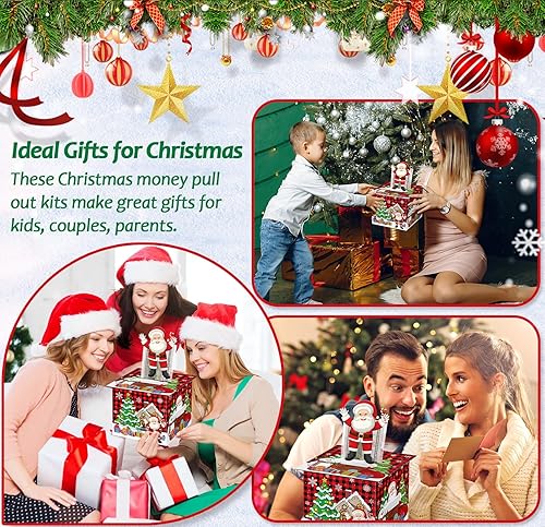 Miniatura 2 de Caja de dinero de Navidad para regalo en efectivo, tirador sorpresa de Navidad, cajas de regalo en efectivo, divertidos soportes de dinero de