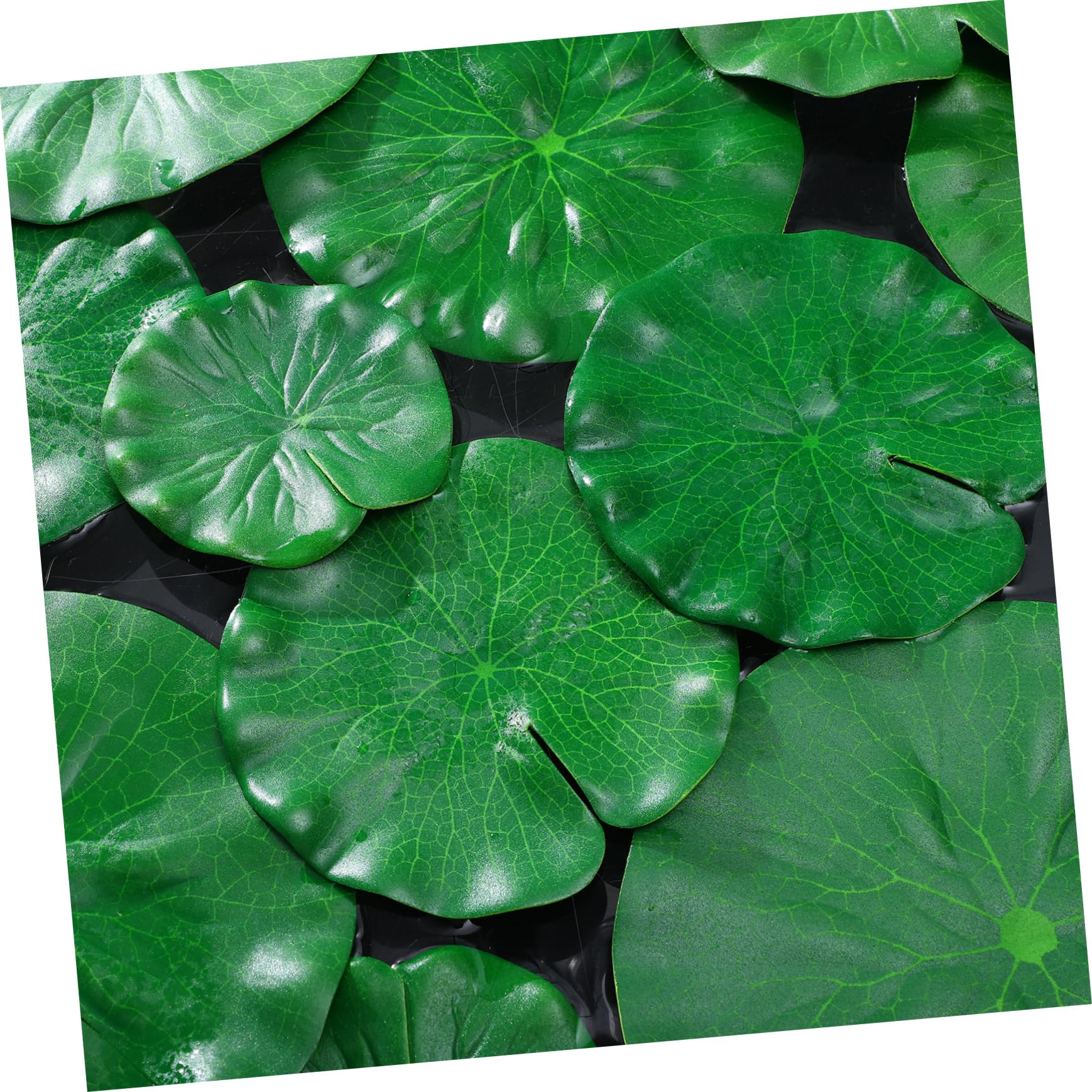 POPETPOP 5 Set Foglia Di Loto Simulata Falso Piscina Partire Piante D'acquario Galleggiante Accessori Per Laghetti Da Giardino Decorazione Dell'acquario Piante Acquatiche Eva 16 Pezzi * 5