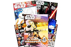 Star Wars Jumbo Coloring Book Bundle with Stickers and Posters (Over 200...
