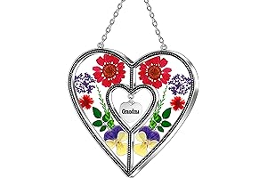 KY&BOSAM Heart Suncatcher, Grandma's Day Gift of Love