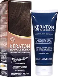Keraton Tonalizante Banho de brilho 100g Mocaccino Castanho médio
