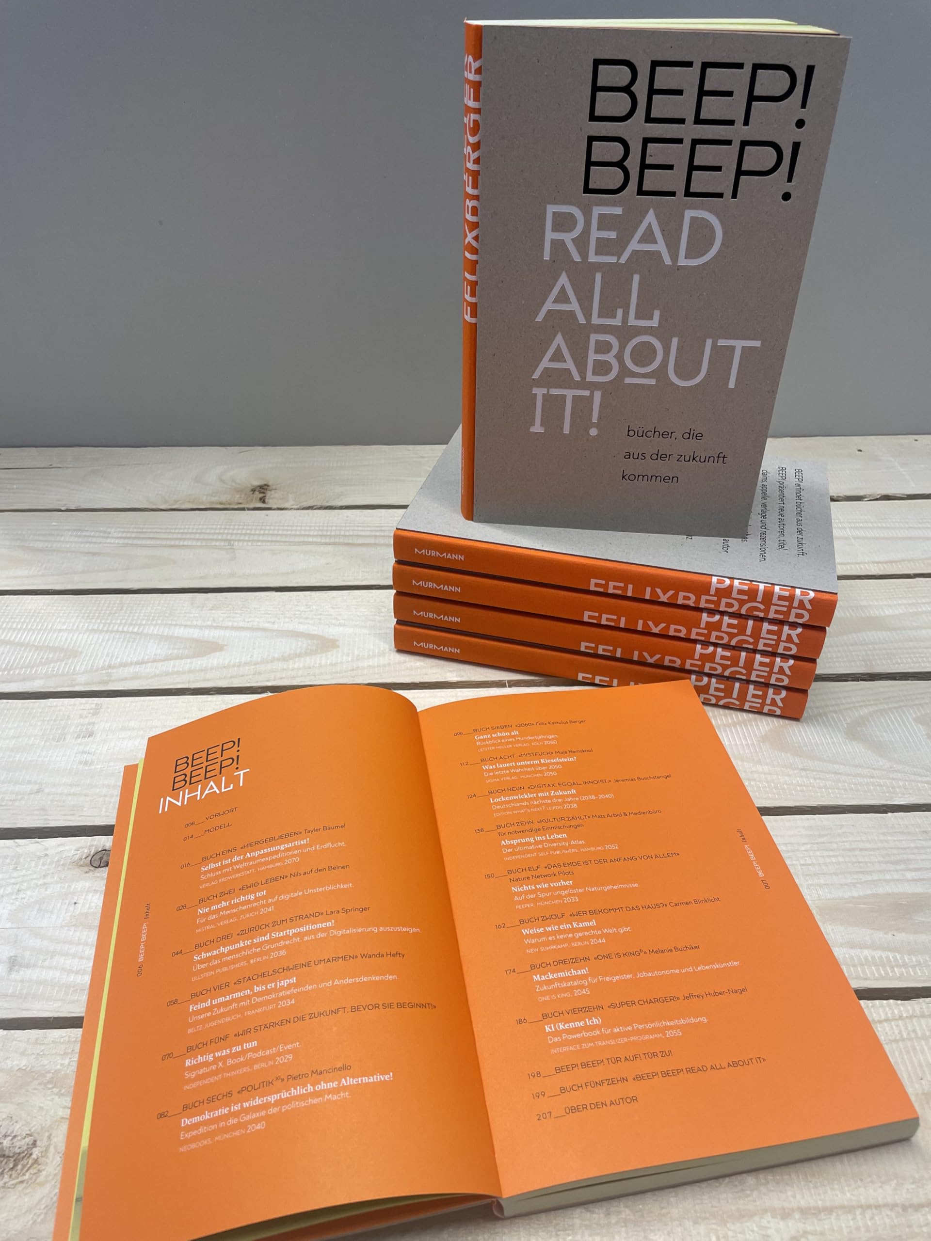 BEEP! BEEP! Read all about it!: Bücher, die aus der Zukunft kommen
