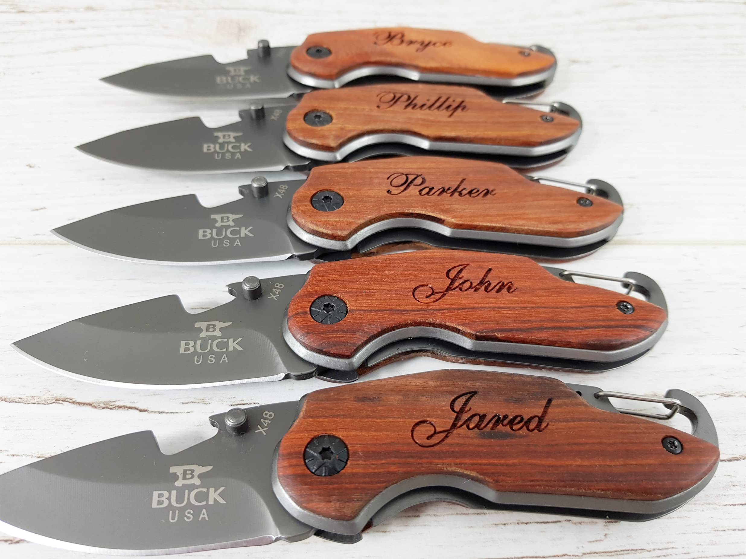 8 SET Personalized Pocket Knife Wedding Gift for Groomsman Dad Husband Brother Boyfriend Groom Groomsmen