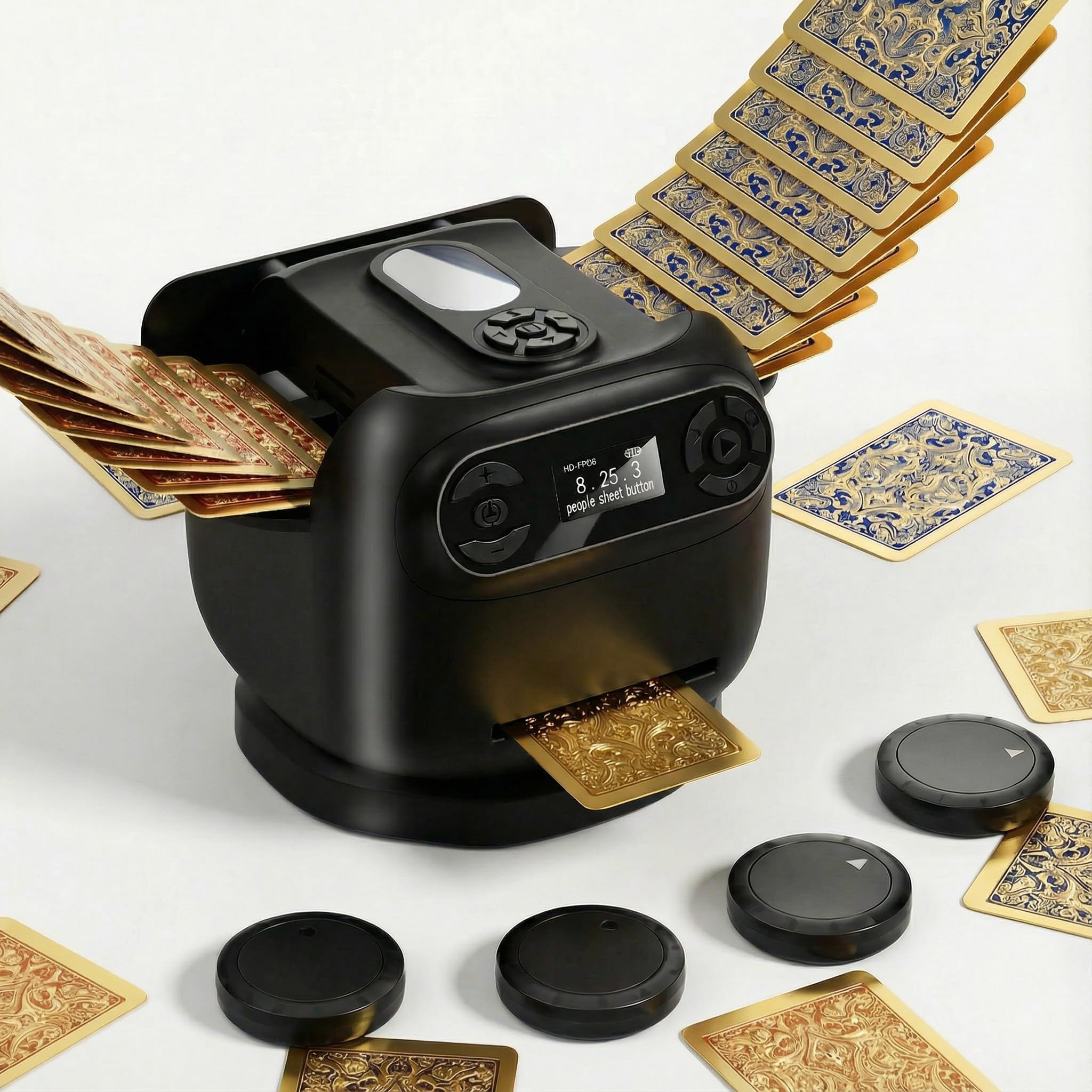 shuffle_shopです！ Amazon.com: 2025 Automatic Card Shuffler and Dealer Machine, 2-in
