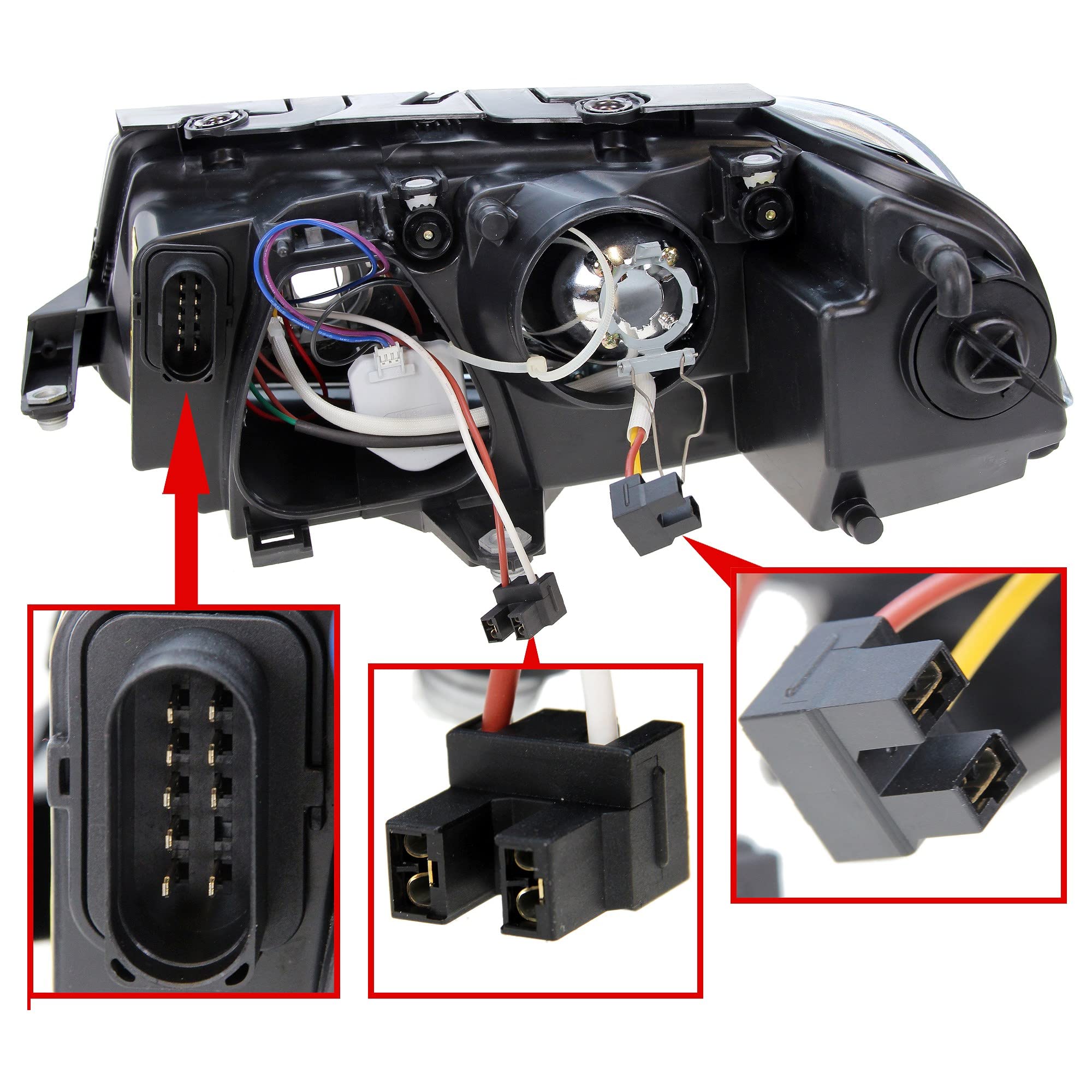 ATEC Germany 2x faros Faros delanteros Faros principales izquierda +