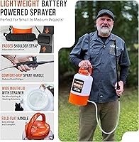 Vista 2 de Pulverizador alimentado por batería PetraTools de 1 galón - HD1000-S - Pulverizador eléctrico de servicio pesado para control de malezas/plagas