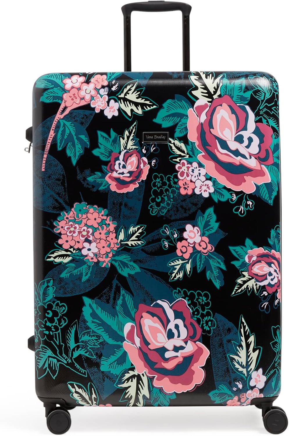 Vera Bradley Women's Hardside Rolling Suitcase Luggage, Rose Foliage, 29" Check In