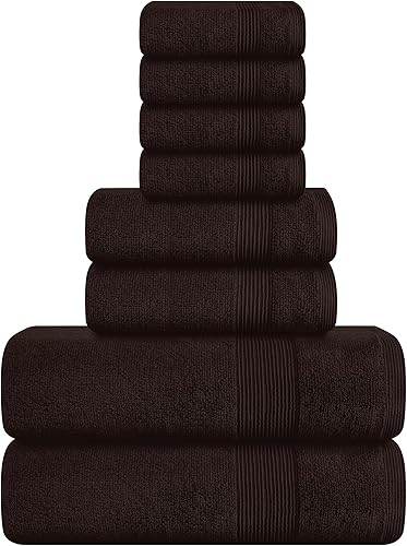 Miniatura 81 de Belizzi Home: Juego de 2 toallas grandes de baño de algodón de alta calidad, 35x70 pulgadas, algodón 100% puro, ideal para uso diario, ultrasuave