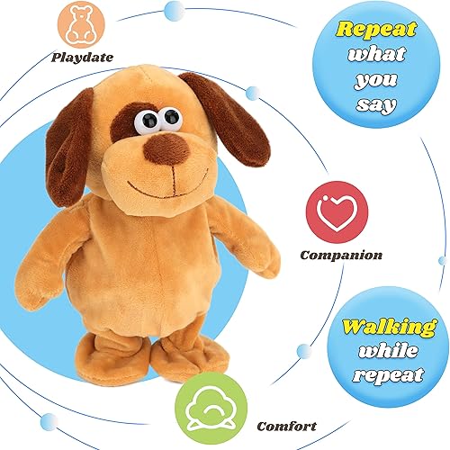 Miniatura 4 de Hopearl Perro Parlante Repite lo que Dices Cachorro Caminante Juguete Eléctrico Interactivo Animado Compañero de Peluche Parlante Regalos
