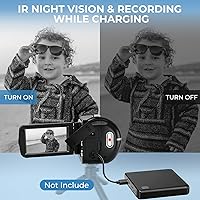 Vista 4 de Cámara de video 4K HD 80MP Vlogging Cámara para YouTube IR Cámara de visión nocturna 18X Zoom digital 3.0 IPS Grabadora de video con tarjeta SD