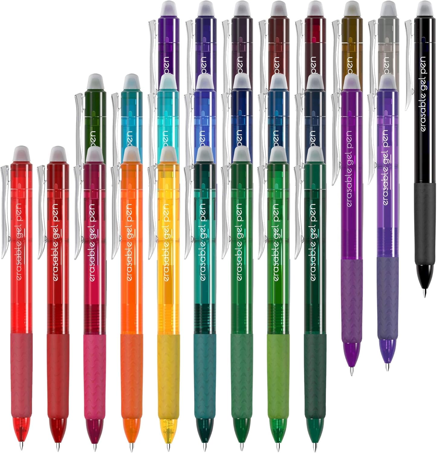 Vanstek 26 Colors Erasable Gel Pens+ 26 Colors Erasable Gel Pens Refills