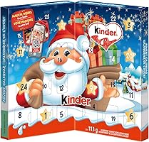 KINDER CHOCOLATE 2024 Advent Calendar, Milk Chocolate Advent Calendar, 113g