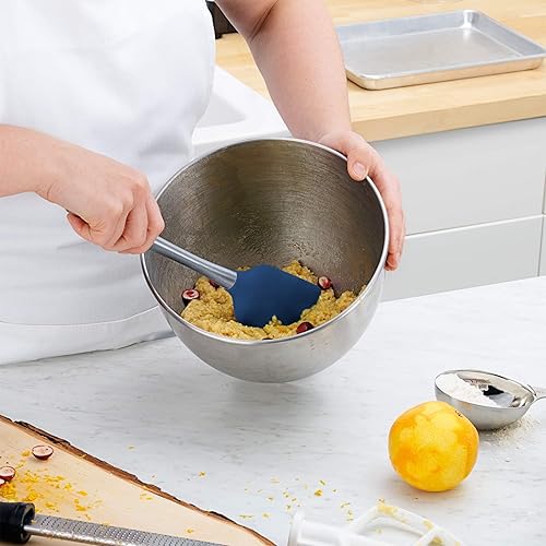 Miniatura 5 de Tovolo Flex-Core - Espátula con mango de acero inoxidable, cabeza de silicona resistente al calor y libre de BPA, segura para sartenes de hierro