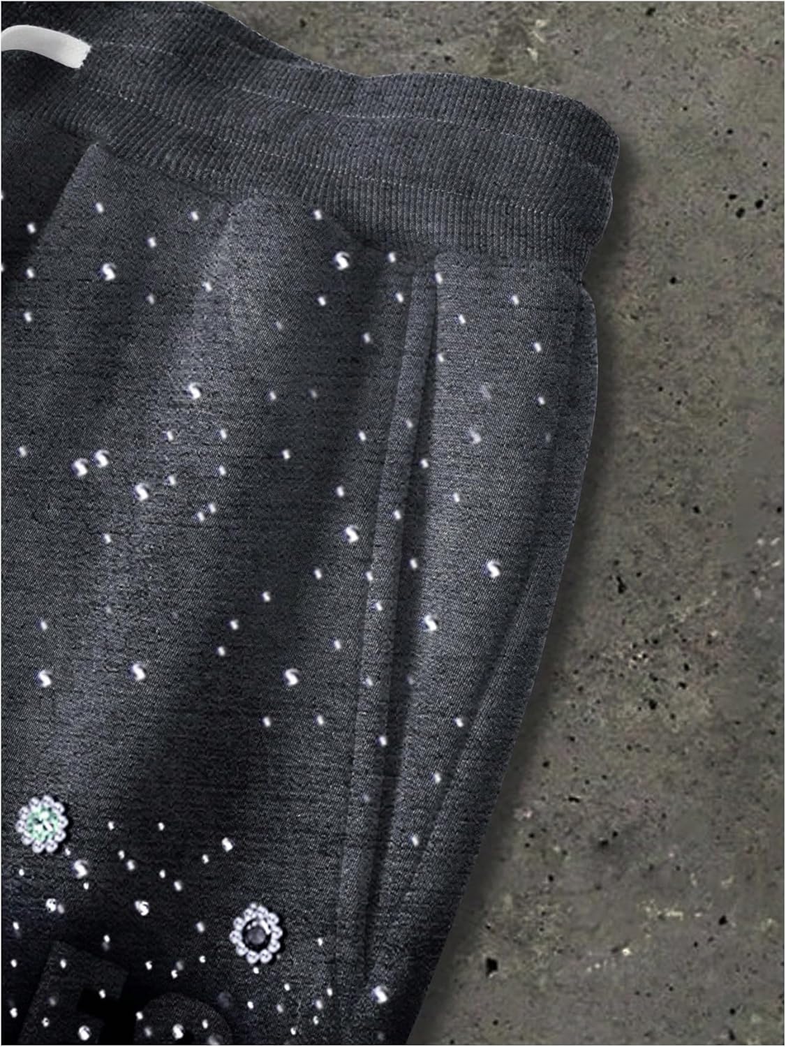 Men's Y2K Baggy Sweatpants Wide Leg Pants Drawstring Waist Loose Pant - Image 3