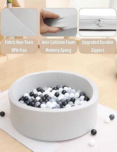 Miniatura 3 de HARBOLLE Pelotas para bebé redondas suaves de espuma viscoelástica no incluidas para interiores y exteriores corral de juegos para bebés y niños