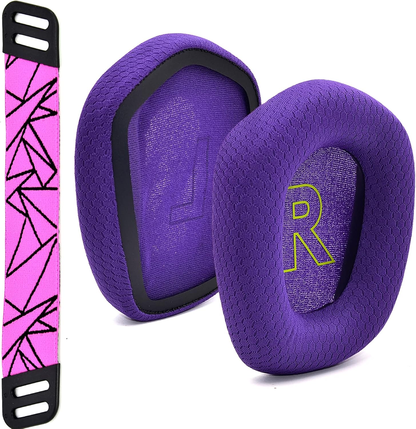 G733 Mod Kit Replacement Earpads and Headband Compatible with Logitech G733 Lightspeed Wireless Gaming Headset