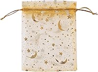 Vista 9 de J&Rey Home - 100 bolsas de regalo de organza con diseño de mariposa, bolsa de regalo para dulces, bolsas con cordón para regalos de boda