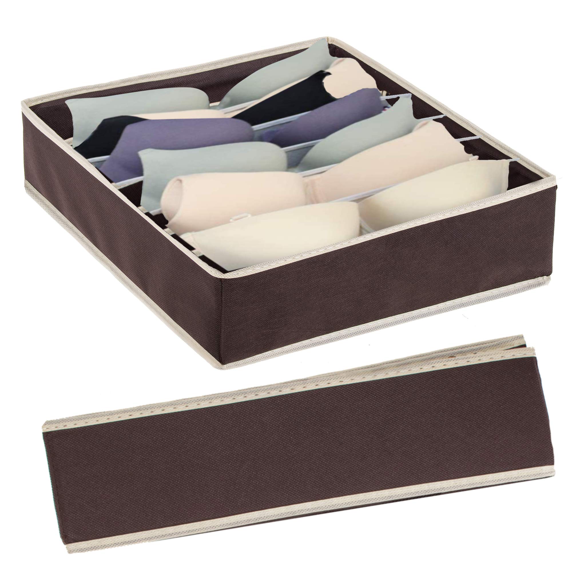 SPRINGOS Organizer 24 Scomparti: Scatola Portaoggetti Pieghevole Per Calzini, Biancheria Intima E Accessori - 4
