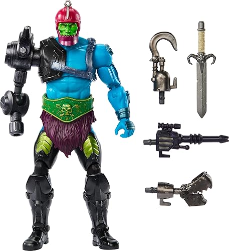 Masters of the Universe Masterverse New Eternia Trap Jaw figura de acción, coleccionable de lujo con 30 articulaciones y múltiples accesorios,