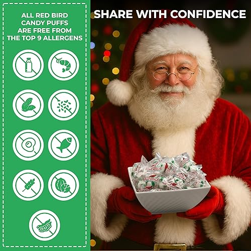 Miniatura 5 de Red Bird Menta de gaulteria, caramelos envueltos individualmente, mentas de aliento sin gluten, tina de 52 onzas