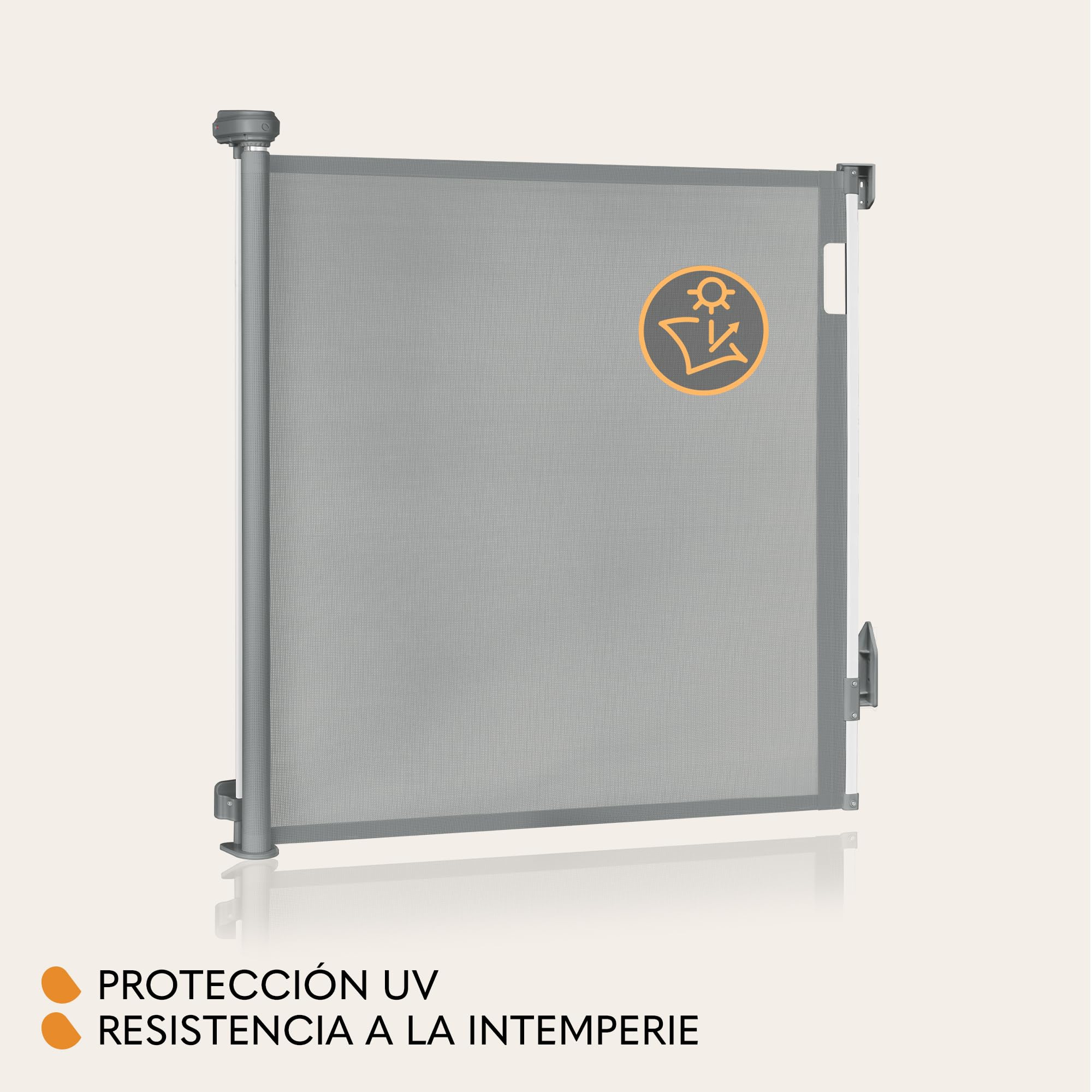 LIONELO THEA Puerta de Escalera 85x140 cm Extensible Ajustable de Seguridad para Montaje en la Puerta, la Escalera de Pasillo, Apertura de hasta 140 cm, Barrera Barandilla de Seguridad para Niños | Ajustable de Seguridad para Montaje en la Puerta, Apertur
