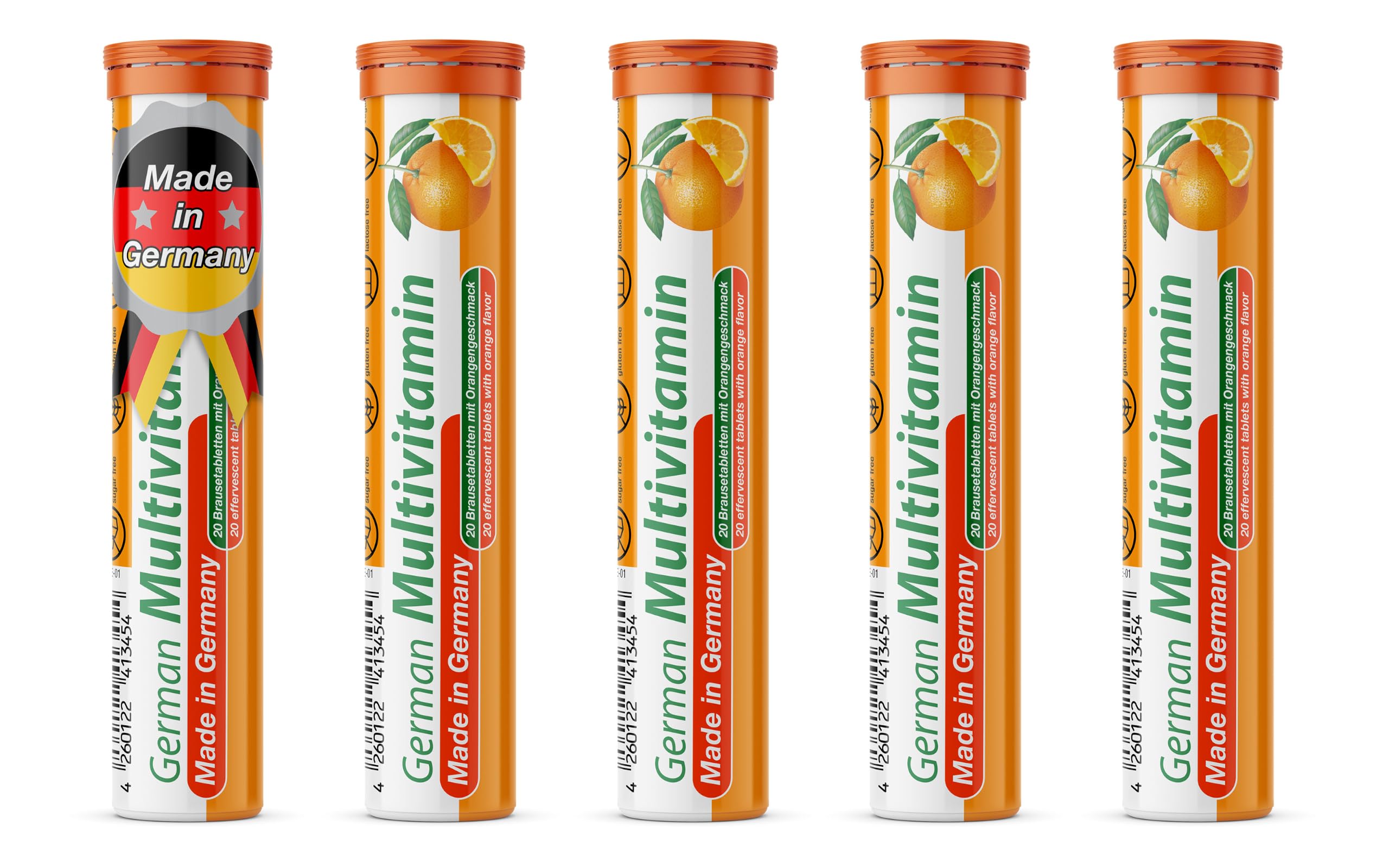 T&D German Multvitamin 10 Vitamins - 40 Vegan Drink Effervescent Tablets - Orange Flavor - Made in Germany — Amazon image 9