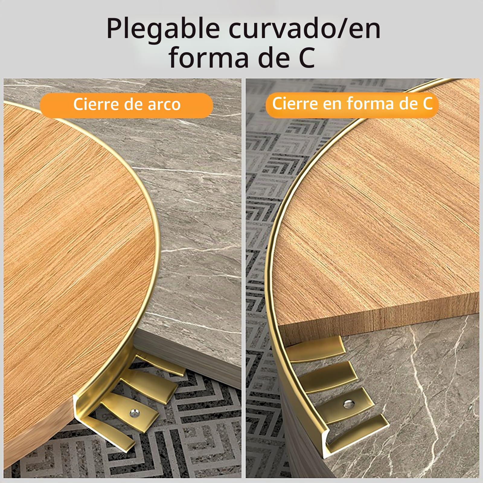Perfil De Borde Flexible De Riel De Baldosa De Aleación De Aluminio, 135cm X 2 Piezas, Perfil En L Para Escalera, Tira De Baldosas Para Suelos De 12,5-15mm(Silver,H:12.5MM)