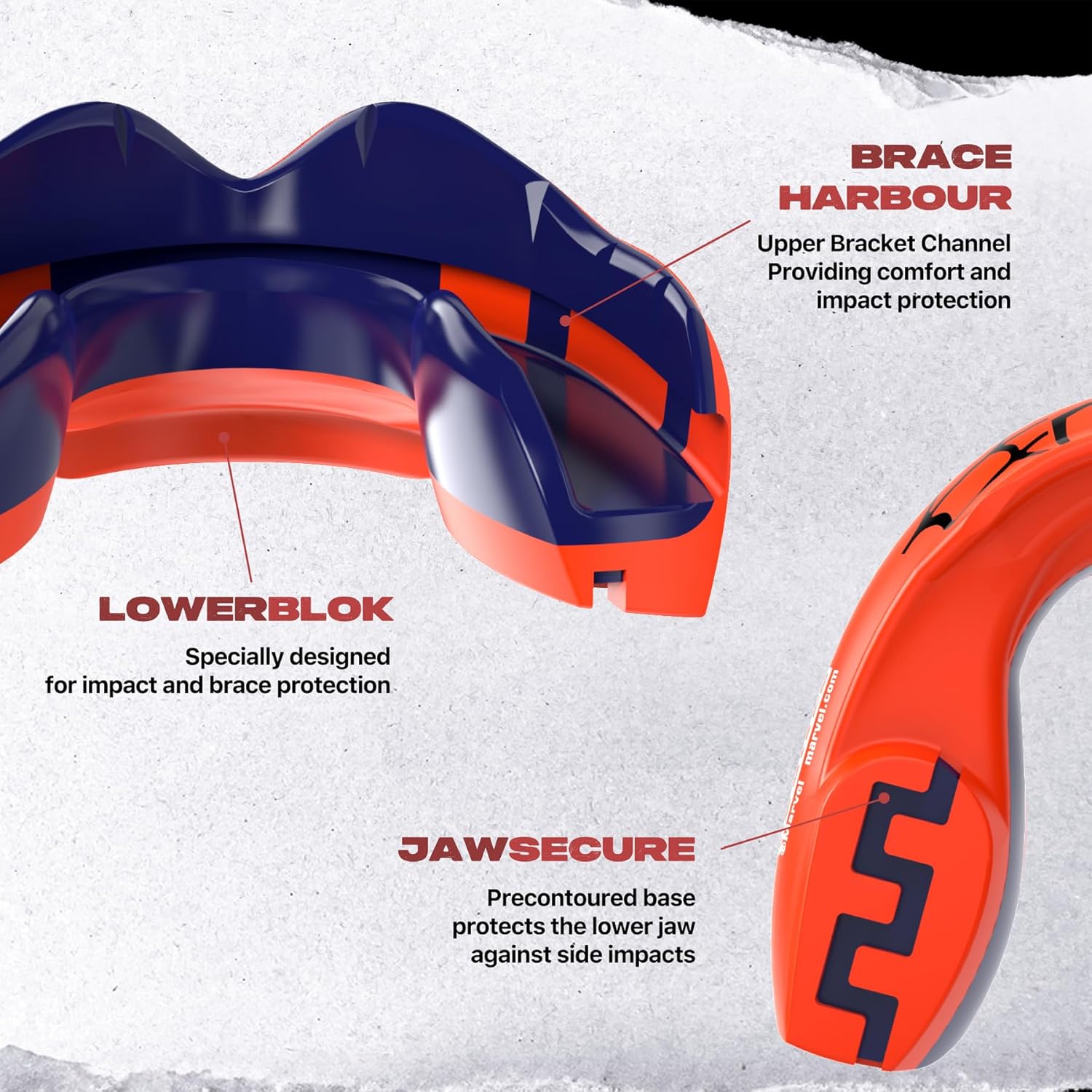 Marvel Spider-Man Sports Mouthguard for Braces, One Size Remouldable Gum Shield with Case for Boxing, MMA, Rugby, Martial Arts, Judo and All Contact Sports - Image 4