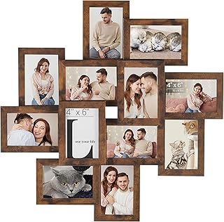 SONGMICS 4x6 Collage Picture Frames, 12-Pack Photo Collage Frame for Wal...