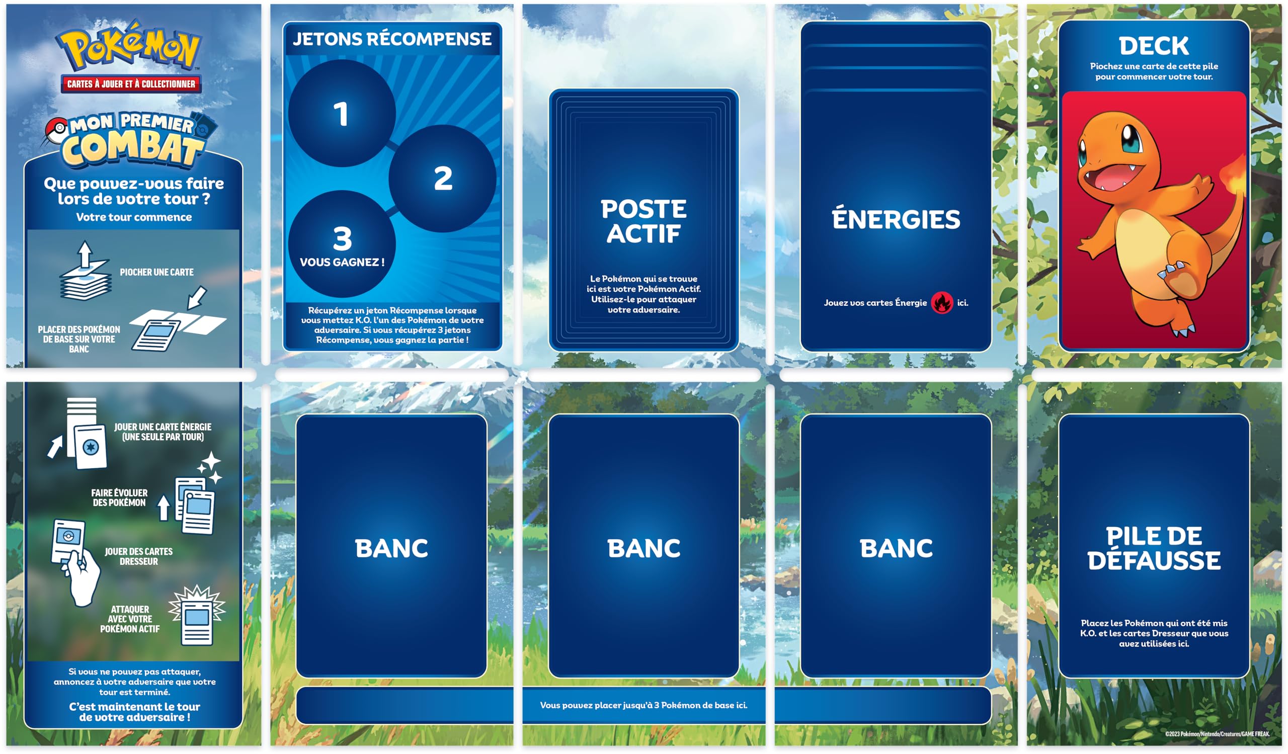 Pokémon: Mon Premier Combat – Salamèche et Carapuce du JCC Pokémon (kit de Lancement Contenant 2 Mini-Decks prêts à l’Emploi et des Accessoires)