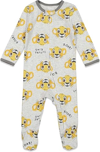 Miniatura 3 de Disney Baby 2 Pack Zip Up Sleep N' Plays Recién Nacido a Bebé Tallas (Recién Nacido - 24 Meses)