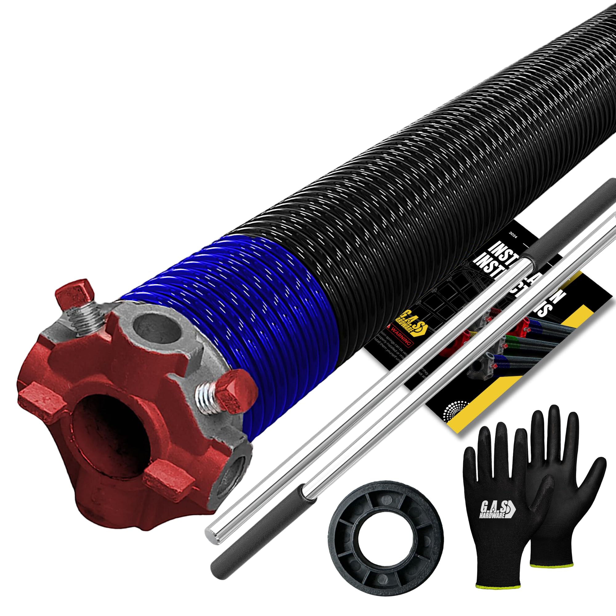 Ressorts de torsion réparation porte garage : enroulement fluide bague nylon