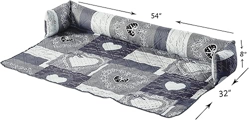 Miniatura 3 de Brilliant Sunshine Tapete acolchado calmante para cama para perro, funda extraíble lavable, protector de cojín y fundas de sofá para perros,