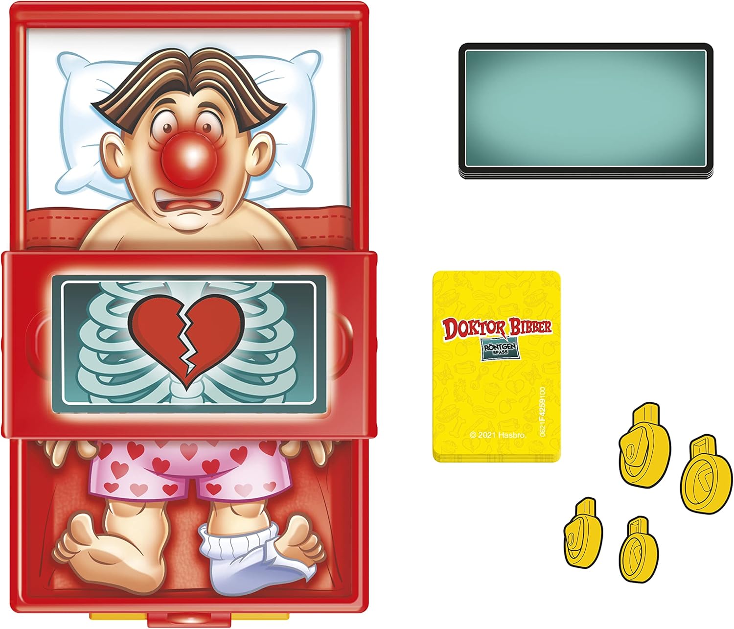 Hasbro Gaming Doctor Bibber X-Ray Fun, Board Game for Children from 4 Years, Multicolor, standard size - Image 4