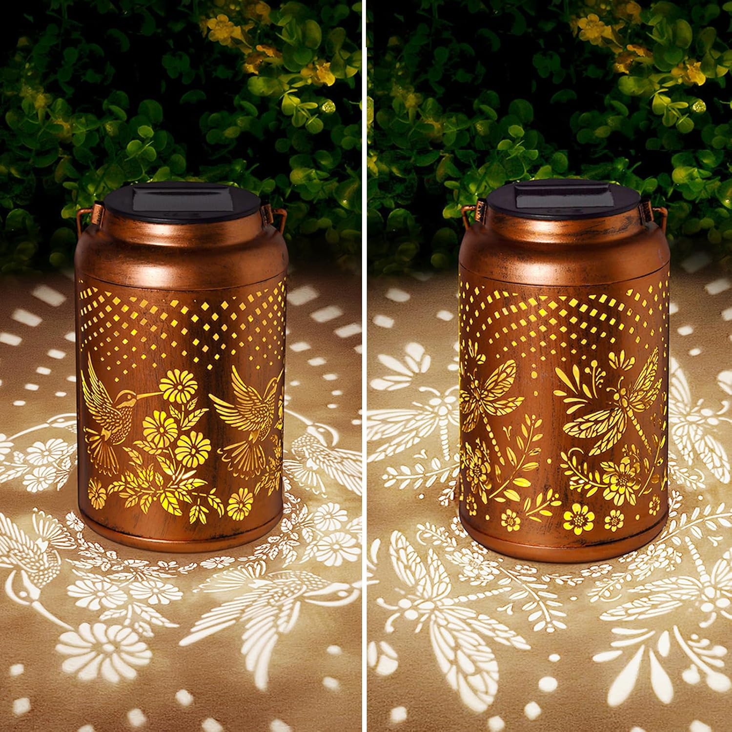 Hummingbird Solar Lantern Outdoor Waterproof, Garden Decor