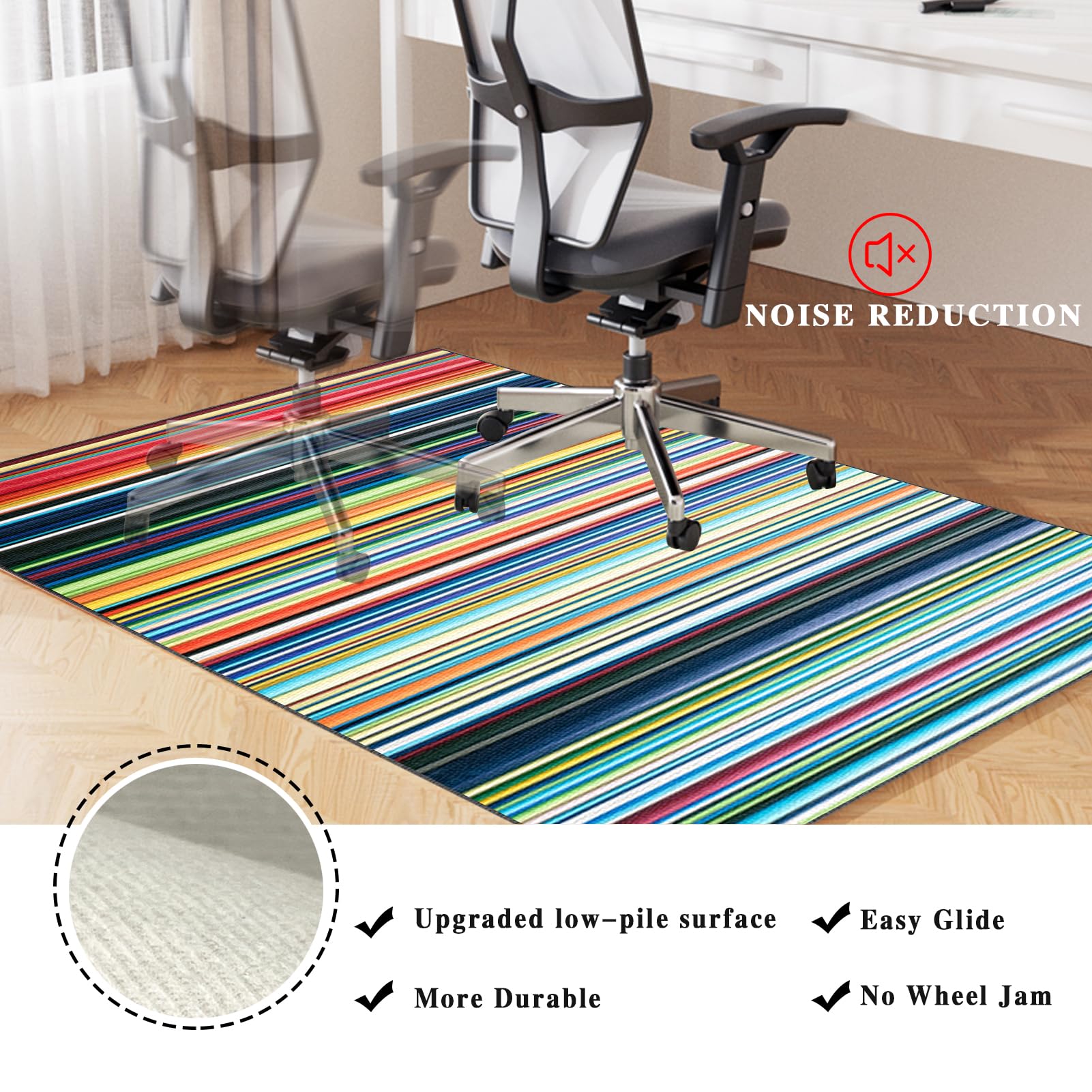 Tappeto Per Sedia Da Ufficio 200x250cm | Salvapavimento Per Ruote - Foto 9