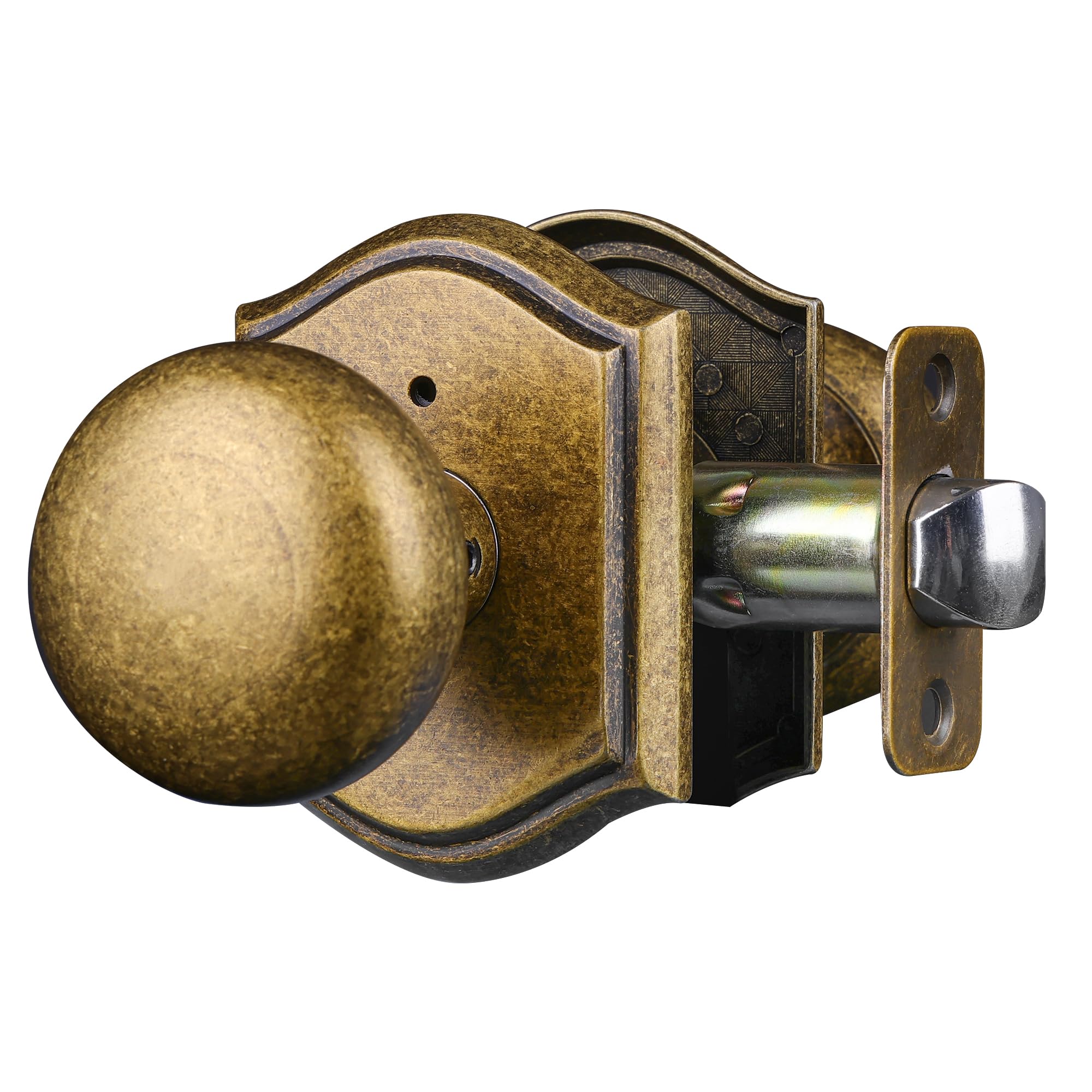 Vintage Brass Privacy Door Knob - Antique Style -1