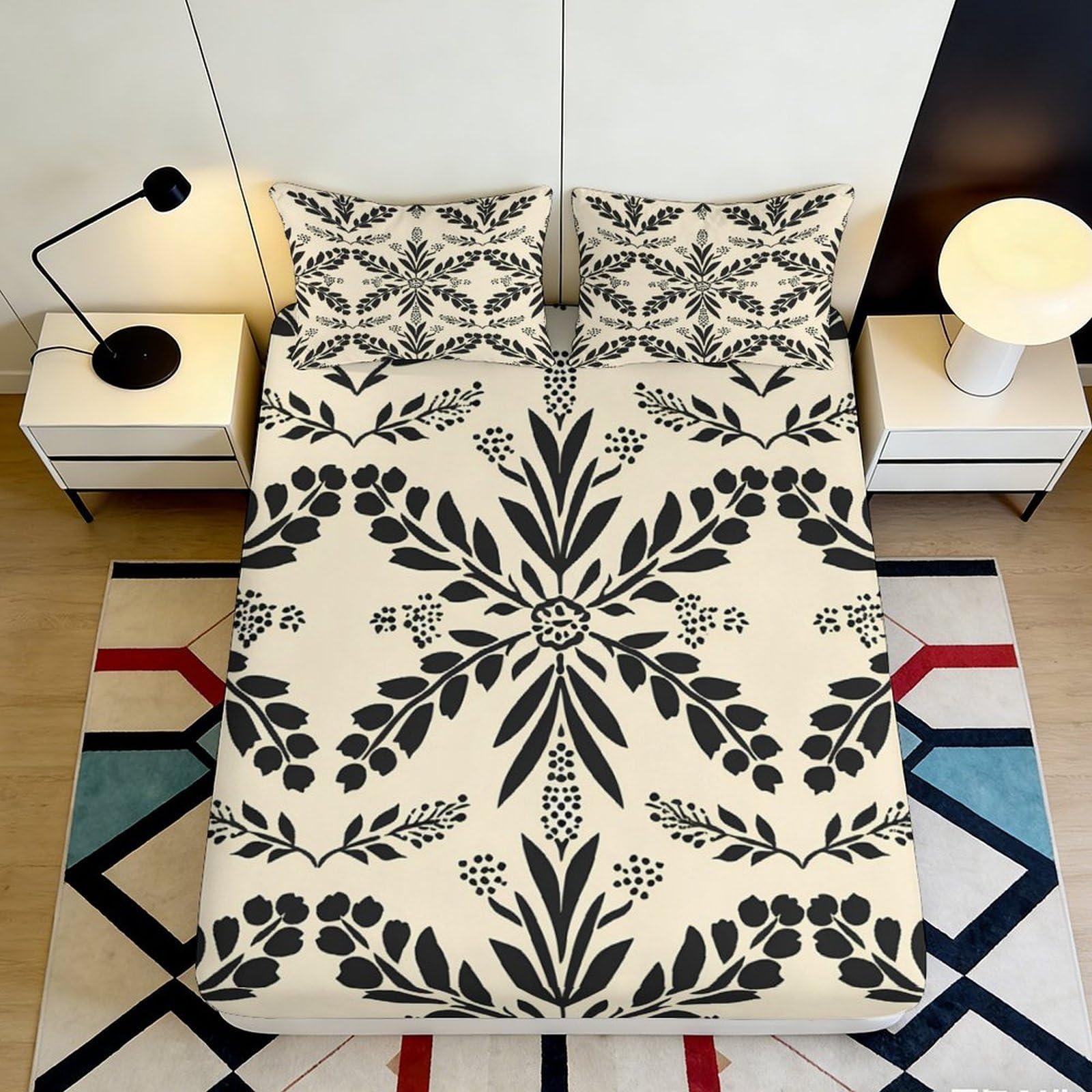 Drap housse antidérapant grande profondeur 160x200