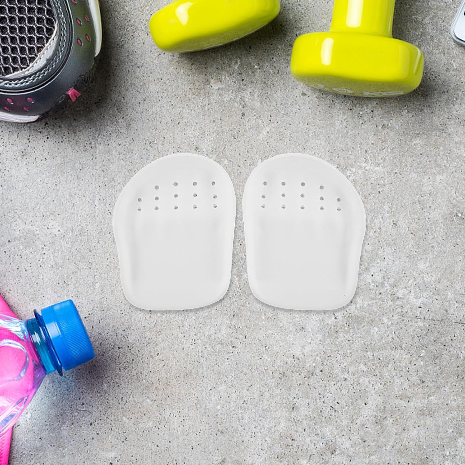 2 Pairs Shoe Toe Box Crease Prevention Inserts Eva White | Sneaker Support Pads, Easy Removal, All-day Wear, Daily Use and Basketball Use