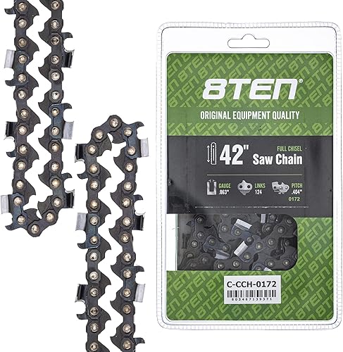 Vista 382 de 8TEN Cadena de motosierra para Husqvarna 254 455 340 351 353 350 55 455 Rancher Poulan Jonsered Echo 16 pulgadas .050 .325 66DL