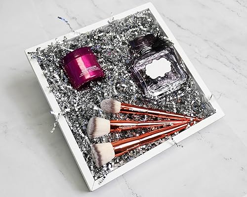 Miniatura 215 de MagicWater Supply - 1 libra - Naranja - Relleno de papel de corte arrugado ideal para envolver regalos, relleno de cestas, cumpleaños, bodas