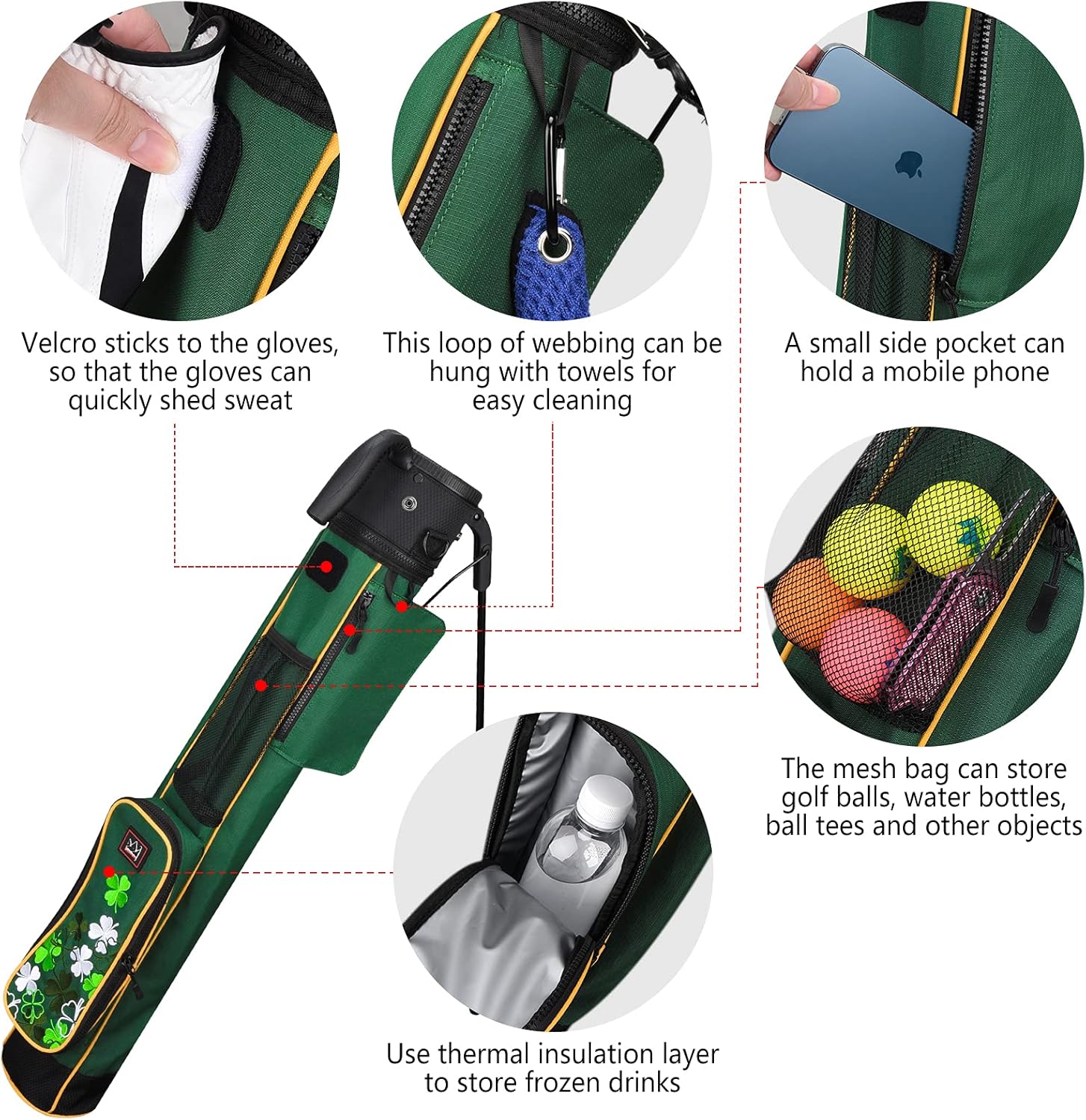 Craftsman Golf Clover Golf Stand Bag (Clover with) : Sports & Outdoors