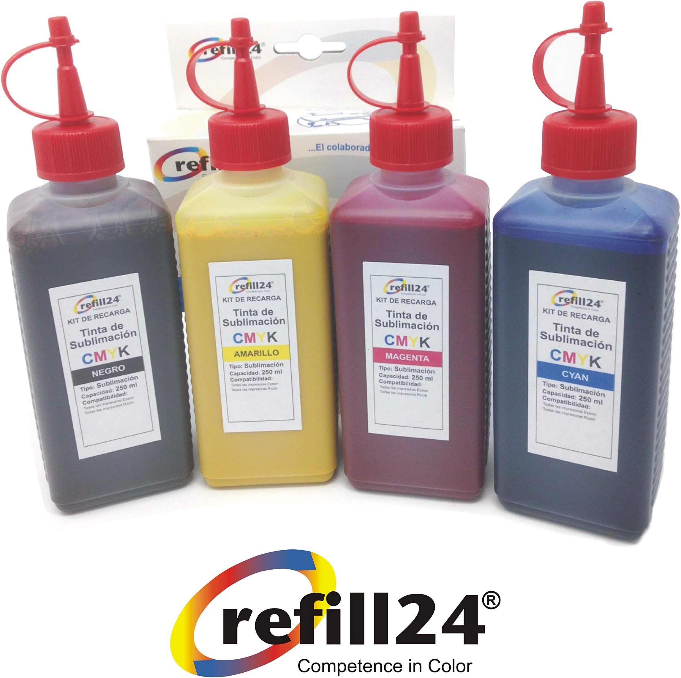 Sublimation Ink 250 ml Set of 4