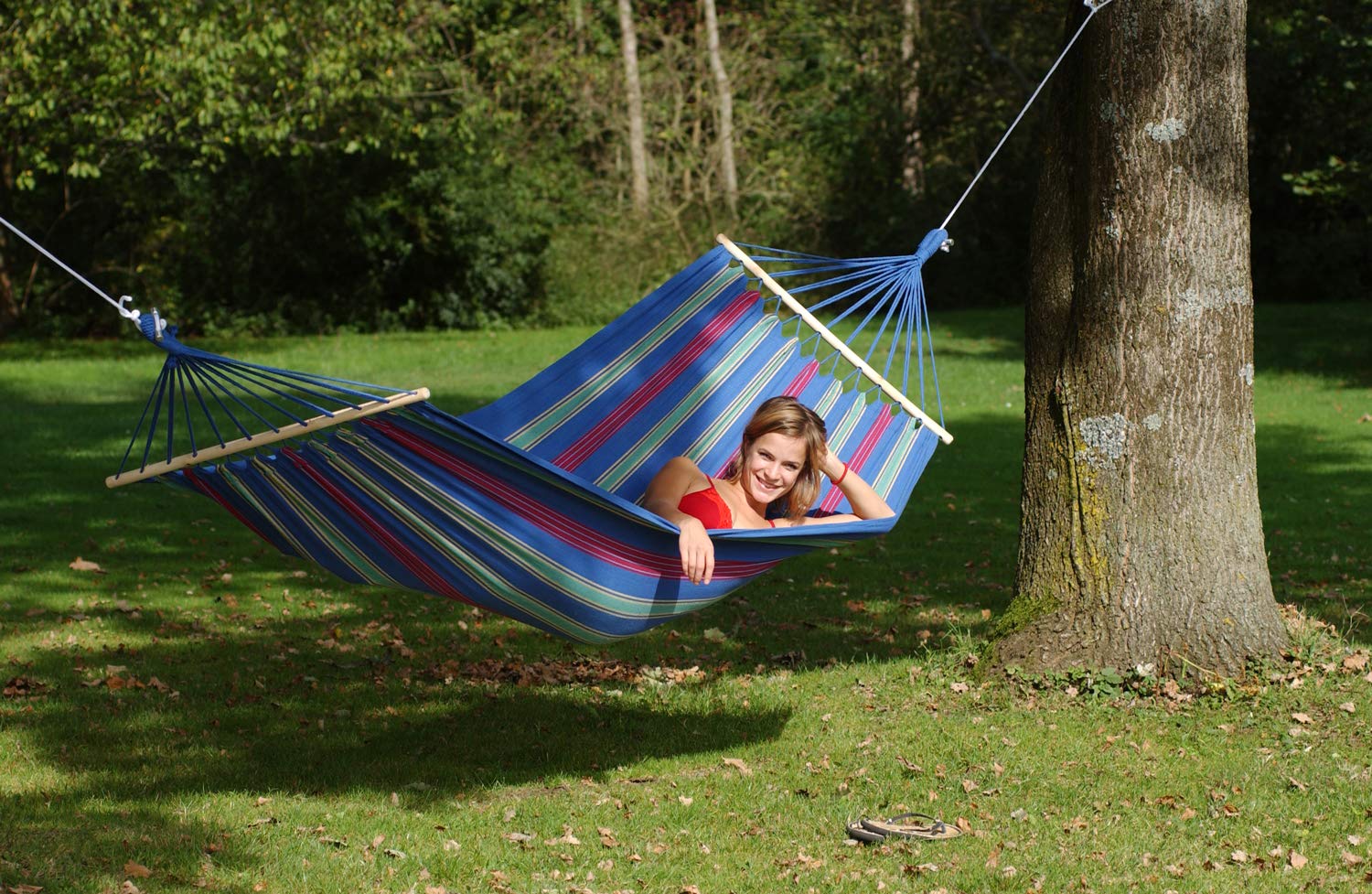 Amazonas EL-1071000 Hamac Aruba charge 180 kg 210 x 120 cm (Genévrier)