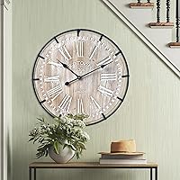 24-Inch Rustic Farmhouse Wall Clock