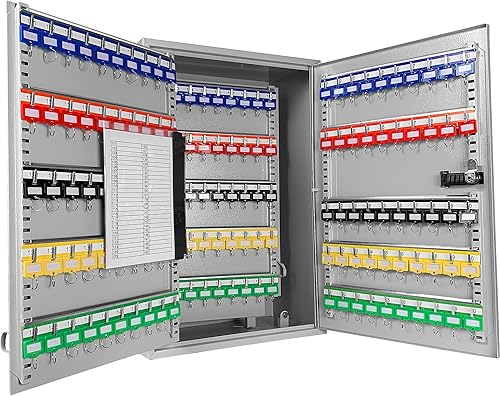 Miniatura 6 de BARSKA Caja ajustable de 300 llaves con cerradura de combinación, color gris