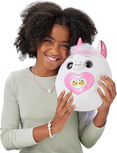 Miniatura 6 de Rainbocorns Eggzania Surprise Mania Series 1 (Bunny) de ZURU, animal de peluche coleccionable, huevos sorpresa, 5 mini huevos, calcomanías, joyas de