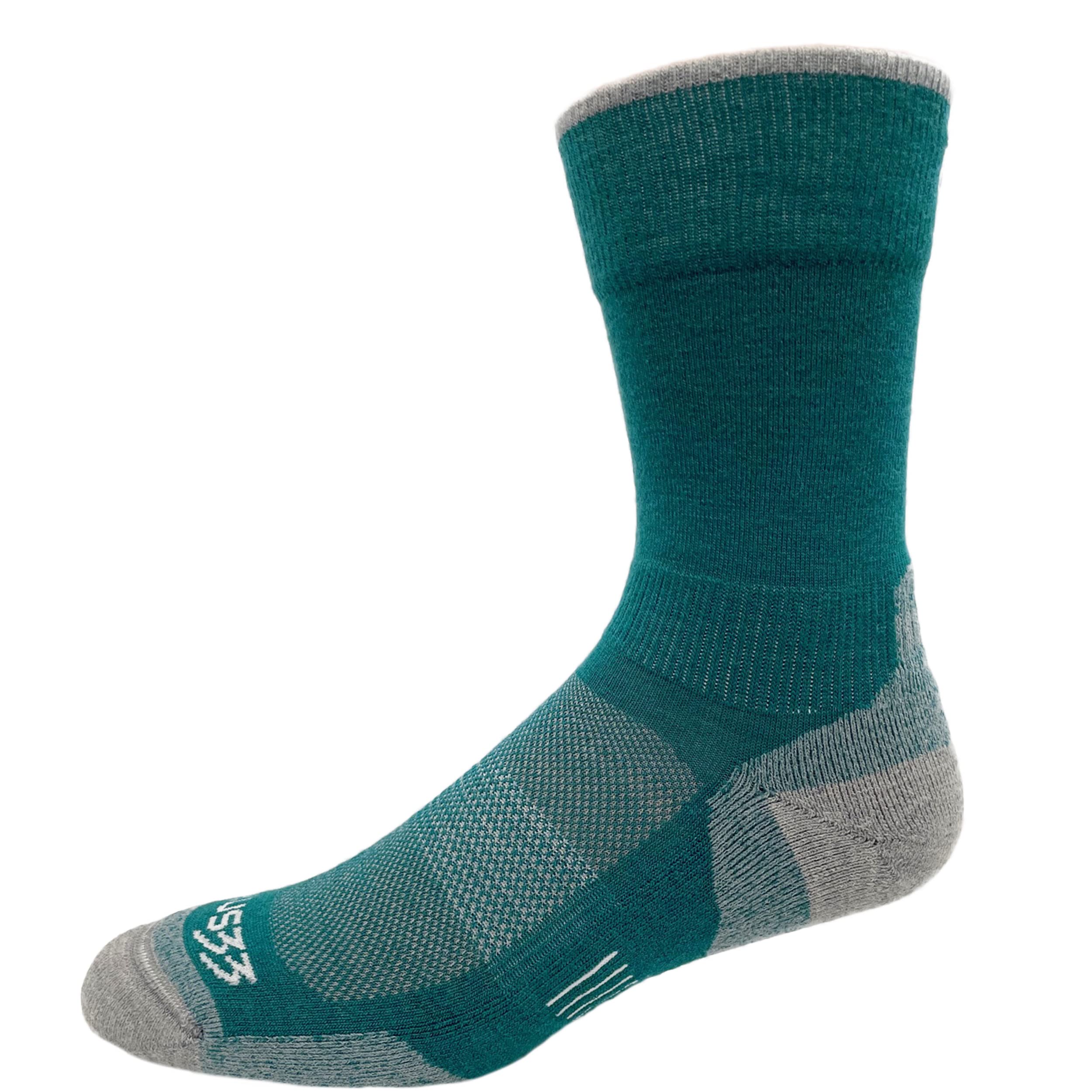 USA Made - Micro Cushion Crew Socks - Hiking Socks - Merino Wool - Mountain Heritage
